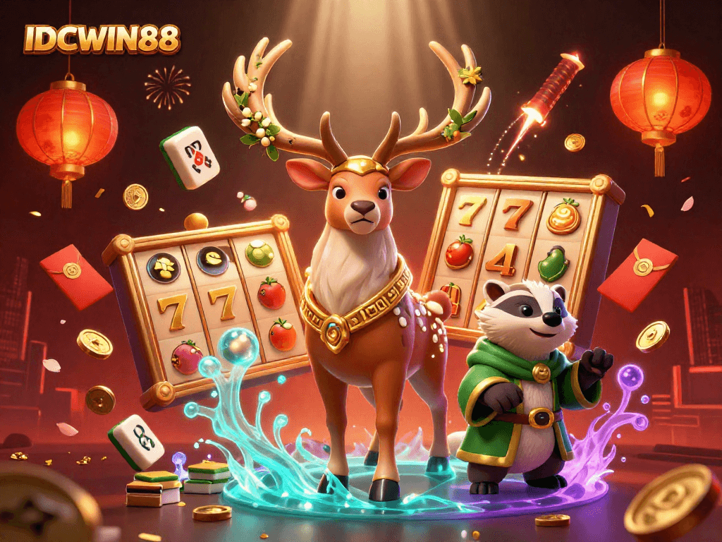 Engage with IDCWIN88's vibrant slot gameplay in a magical, mystical scene.