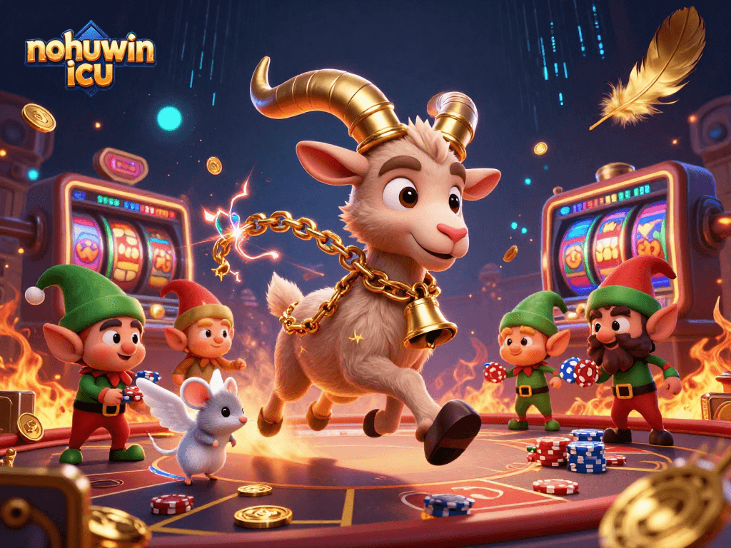 Experience thrilling gameplay at nohuwin icu featuring casino excitement, vibrant characters, and dynamic elements.