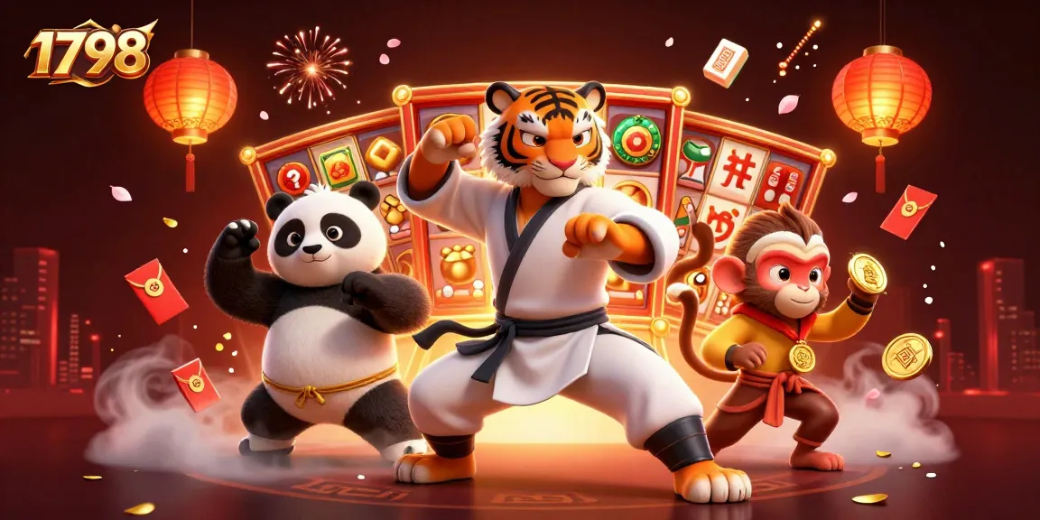 Engage with 1798 slot games featuring kung fu characters in rich 3D atmosphere.