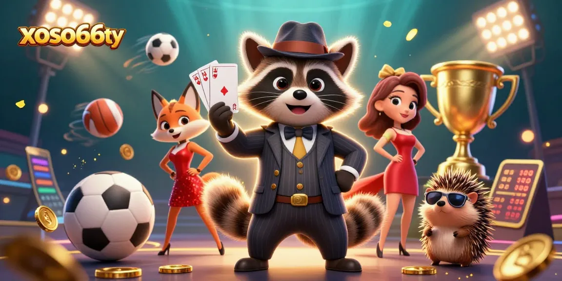 Engage with xoso66ty's exciting gaming scene featuring dynamic characters, sports elements, and vibrant visuals.