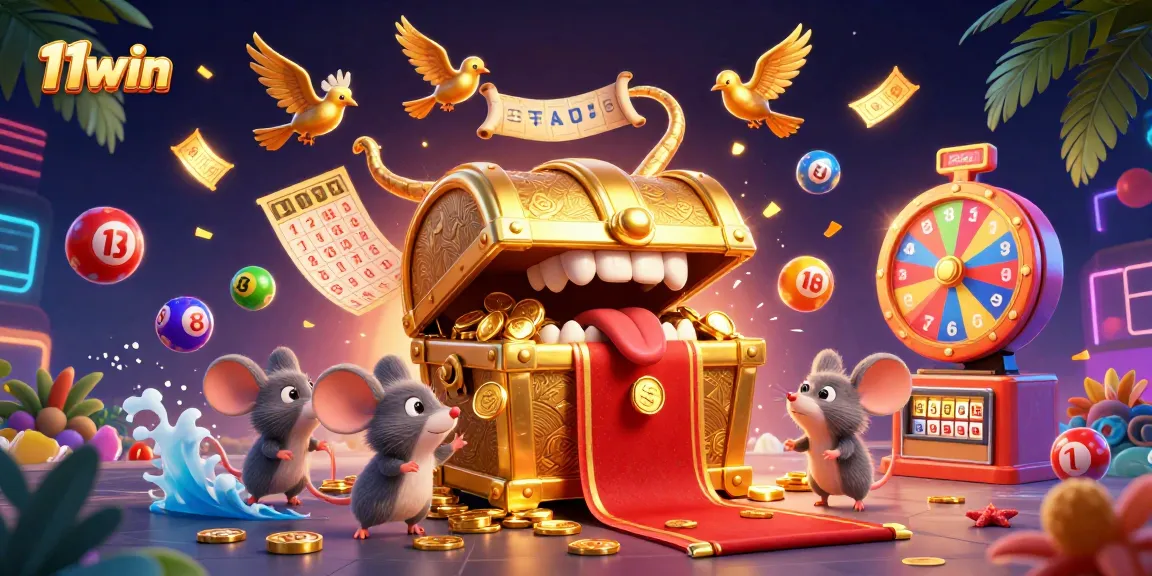 Engage with 11win's vibrant lottery and gaming scene, featuring dynamic balls and prizes.