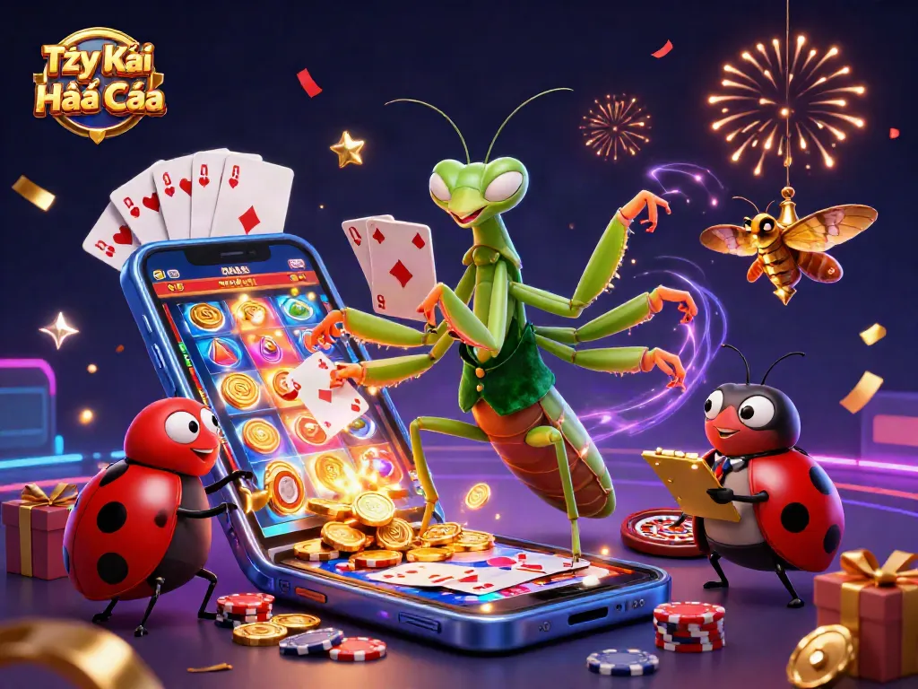 Experience the excitement of Tỷ lệ Kèo Nhà Cái with a vibrant 3D gambling scene filled with action!