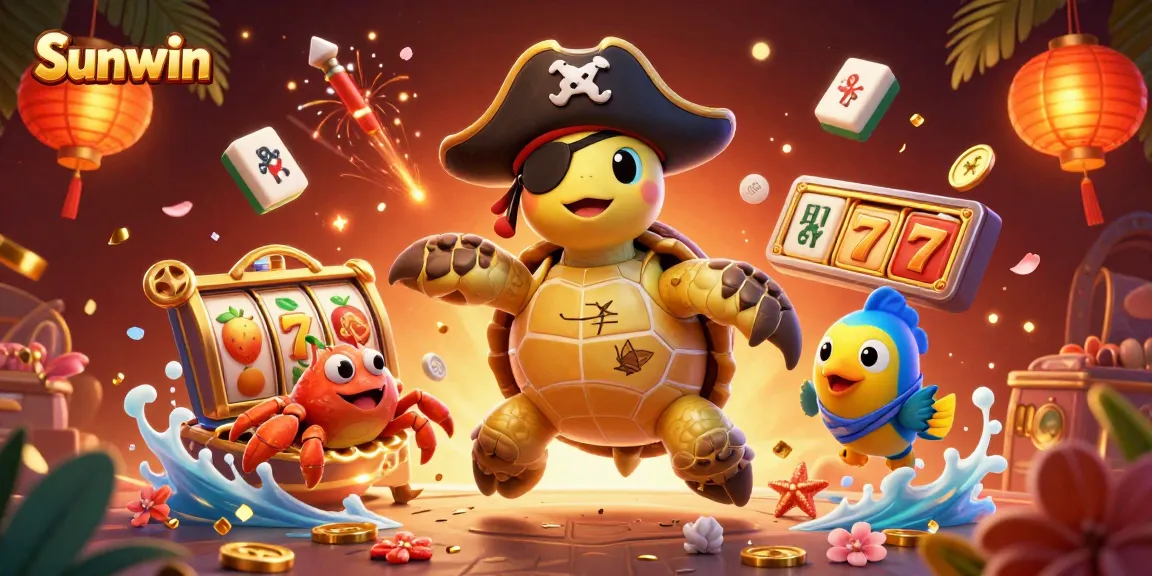 Engage in thrilling gameplay with Sunwin’s vibrant slots featuring colorful symbols and characters.