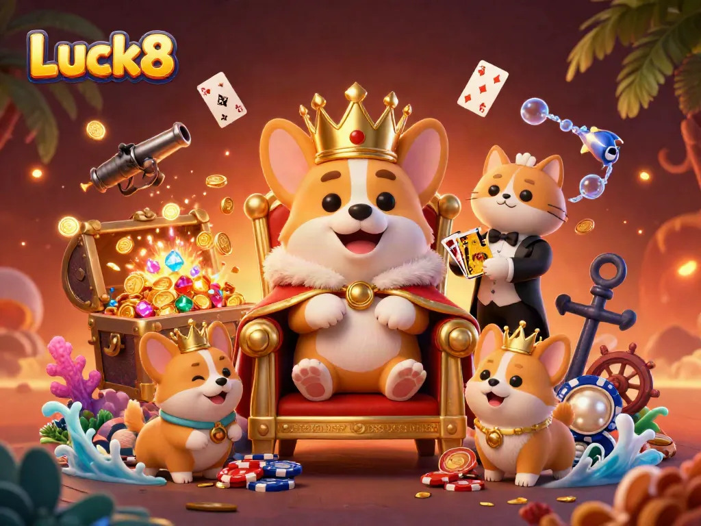 Experience the vibrant world of Luck8 and its charming characters in action at the casino.