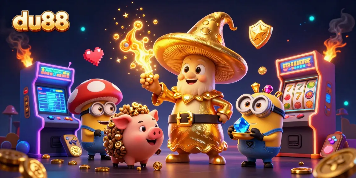 Engage with du88's thrilling slots through a magical 3D realm of golden treasures.