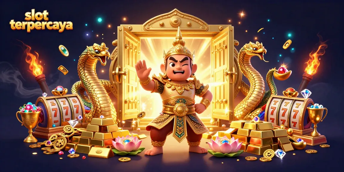 Experience thrilling slot gameplay with slot terpercaya amidst golden treasures and vibrant gems.