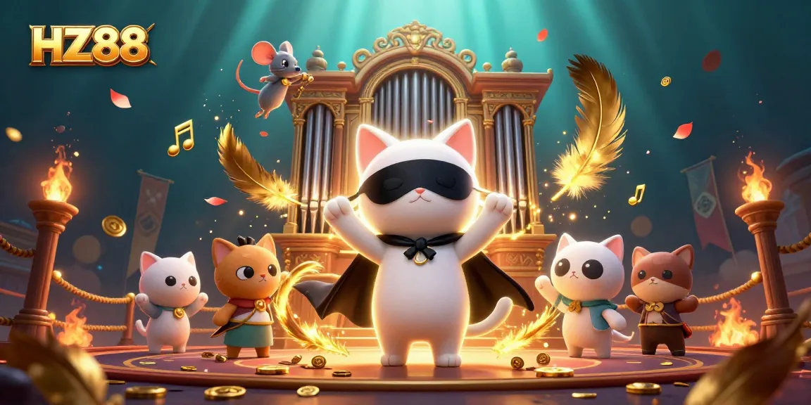 Experience thrilling gameplay at HZ88 Casino, showcasing an enchanting scene with unique characters and dynamic elements.
