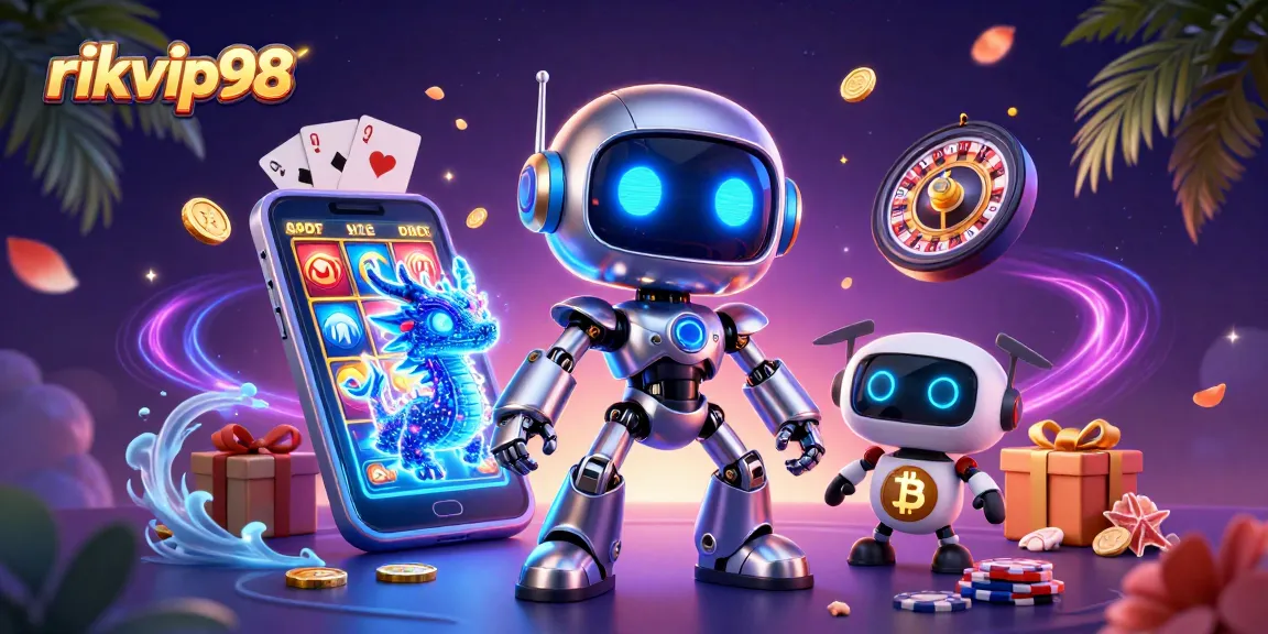 Experience thrilling gameplay at rikvip98 with engaging casino elements and vibrant characters.