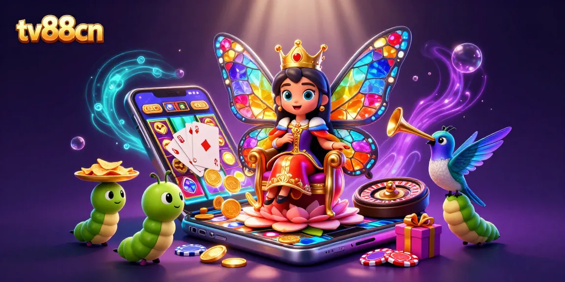 Experience the excitement of tv88cn with colorful slots, vibrant characters, and dynamic casino elements.